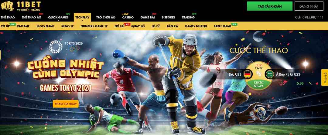 Mọi giải đấu thể thao quốc tế đều có sự góp mặt của 11bet