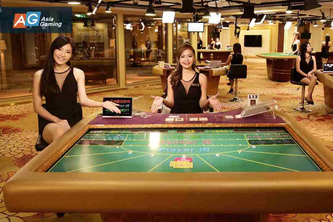 Phòng game live casino thiết kế chân thực, đậm nét Á Đông