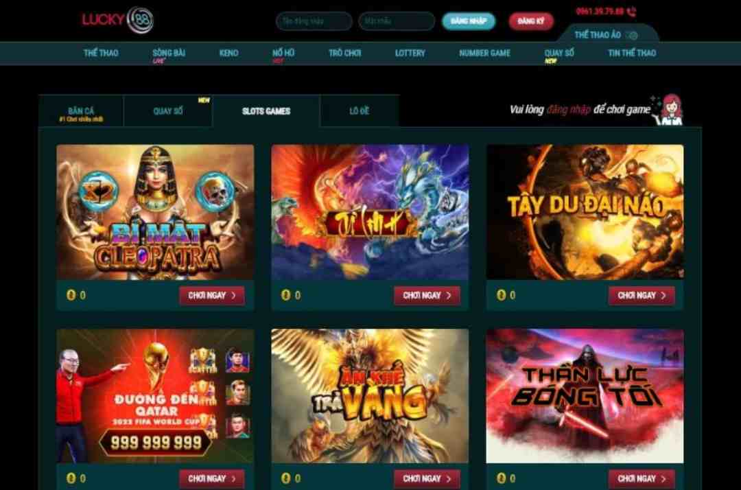 Lucky sở hữu hàng vạn con game top đầu trending hiện nay