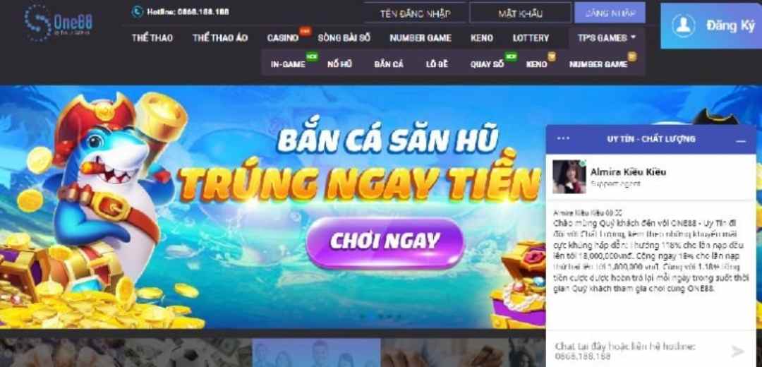 Bắn cá ăn xu ONE88 cũng là một trong những trò được yêu thích