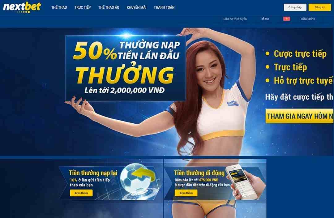 NextBet - Thiên đường xa hoa dành cho mọi dân chơi cá độ